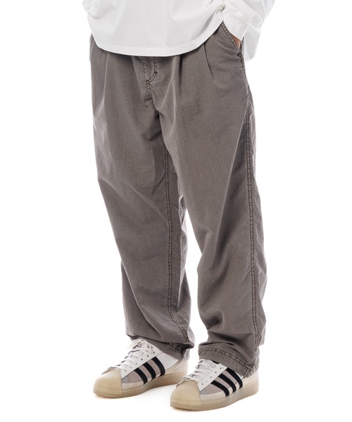 Sandinista（サンディニスタ）の「Nylon 2Tuck Pants - Overdyed / 後染め２タック入りナイロンパンツ（その他パンツ・メンズ・グリーン系その他/グレー系その他/イエロー系その他・SMALL/MEDIUM/LARGE）」の14枚目の写真