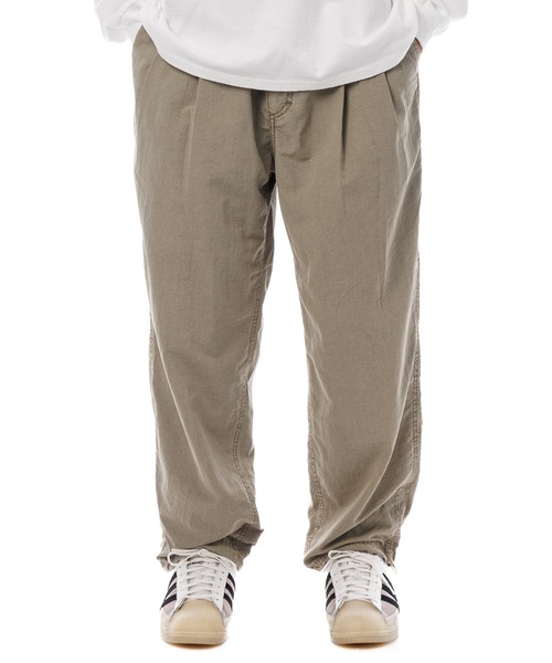 Sandinista（サンディニスタ）の「Nylon 2Tuck Pants - Overdyed / 後染め２タック入りナイロンパンツ（その他パンツ・メンズ・グリーン系その他/グレー系その他/イエロー系その他・SMALL/MEDIUM/LARGE）」の17枚目の写真