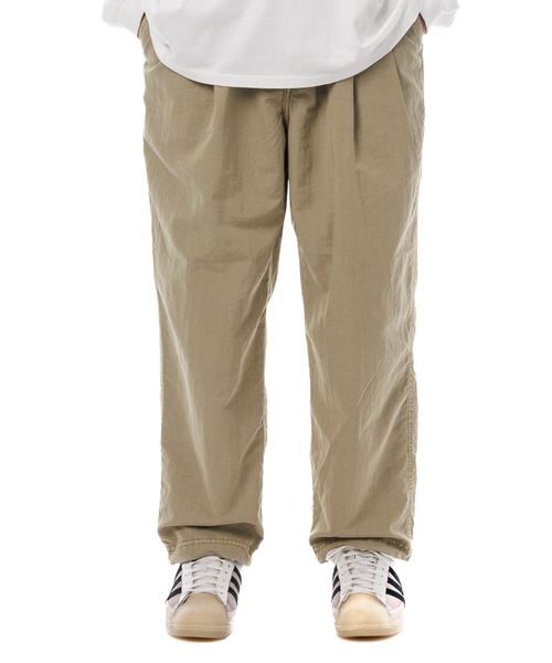 Sandinista（サンディニスタ）の「Nylon 2Tuck Pants - Overdyed / 後染め２タック入りナイロンパンツ（その他パンツ・メンズ・グリーン系その他/グレー系その他/イエロー系その他・SMALL/MEDIUM/LARGE）」の21枚目の写真