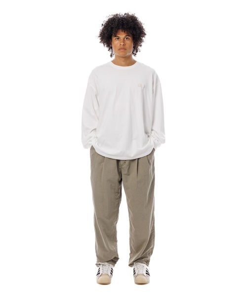 Sandinista（サンディニスタ）の「Nylon 2Tuck Pants - Overdyed / 後染め２タック入りナイロンパンツ（その他パンツ・メンズ・グリーン系その他/グレー系その他/イエロー系その他・SMALL/MEDIUM/LARGE）」の4枚目の写真