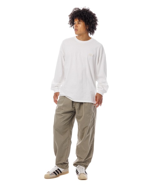 Sandinista（サンディニスタ）の「Nylon 2Tuck Pants - Overdyed / 後染め２タック入りナイロンパンツ（その他パンツ・メンズ・グリーン系その他/グレー系その他/イエロー系その他・SMALL/MEDIUM/LARGE）」の8枚目の写真
