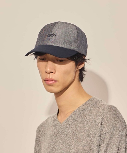 arth（アース）の「arth  2tone Wo/Li 6P Cap / アース（キャップ・メンズ・ブラック/ネイビー・57~59cm）」の2枚目の写真