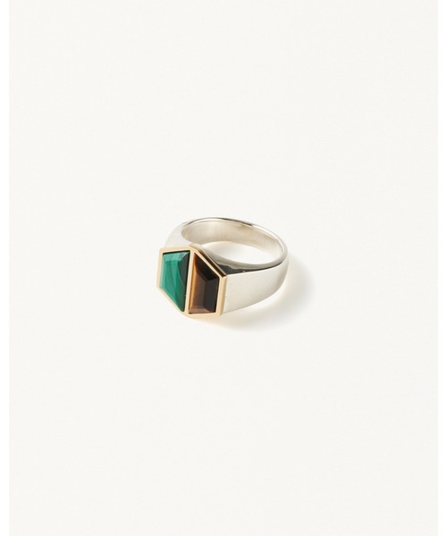 FORSOMEONE(フォーサムワン)の「FORSOMEONE W TM RING MARACHITE TIGER’S EYE(リング・メンズ・その他・11/17)」の2枚目の写真