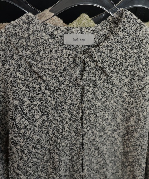 hellam（へラム）の「MIXヤーンポロニットカーディガン（ニット/セーター・レディース・グリーン/ベージュ/ブラックミックス・FREE）」の19枚目の写真