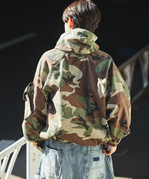 NAUTICA/ノーティカ ビッグシルエット リップストップ カモフラージュ