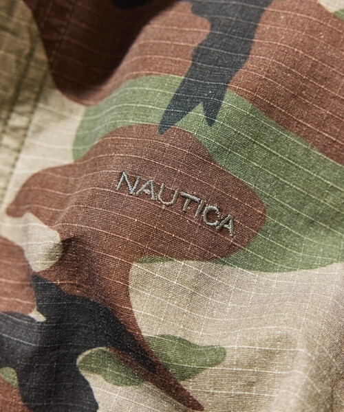 NAUTICA（ノーティカ）の「NAUTICA/ノーティカ ビッグシルエット リップストップ カモフラージュ柄 スピンドル ミリタリーショートブルゾン（ブルゾン・メンズ・ブラック/オリーブ/ピンク・MEDIUM/X-LARGE/LARGE）」の19枚目の写真