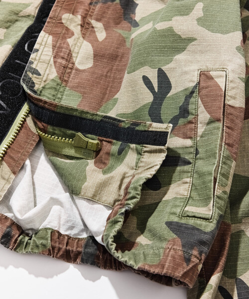 NAUTICA（ノーティカ）の「NAUTICA/ノーティカ ビッグシルエット リップストップ カモフラージュ柄 スピンドル ミリタリーショートブルゾン（ブルゾン・メンズ・ブラック/オリーブ/ピンク・MEDIUM/X-LARGE/LARGE）」の21枚目の写真
