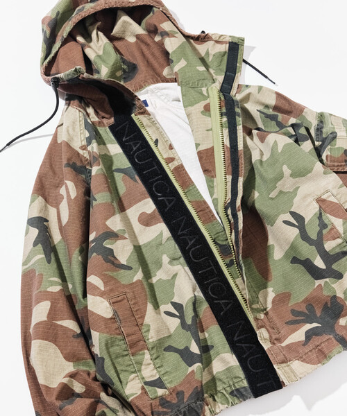 NAUTICA/ノーティカ ビッグシルエット リップストップ カモフラージュ