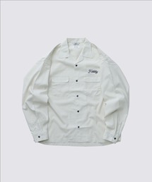 FIDELITY（フィデリティ）の「LOGO EMB TENCEL OPEN COLLER SHIRT / 長袖オープンカラーシャツ（シャツ/ブラウス）」