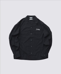 FIDELITY（フィデリティ）の「LOGO EMB TENCEL OPEN COLLER SHIRT / 長袖オープンカラーシャツ（シャツ/ブラウス）」