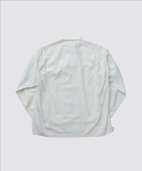 FIDELITY（フィデリティ）の「LOGO EMB TENCEL OPEN COLLER SHIRT / 長袖オープンカラーシャツ（シャツ/ブラウス・メンズ・ブラック/サックスブルー/アイボリー・MEDIUM/LARGE）」の6枚目の写真