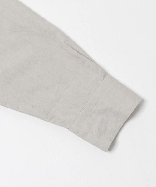 かぐれ（カグレ）の「『ユニセックス』コットンレギュラーカラーボックスシャツ（シャツ/ブラウス・レディース・チャコールグレー/ベージュ/ライトグレー・1/2）」の16枚目の写真