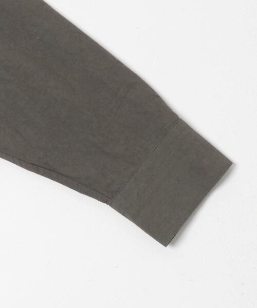 かぐれ（カグレ）の「『ユニセックス』コットンレギュラーカラーボックスシャツ（シャツ/ブラウス・レディース・チャコールグレー/ベージュ/ライトグレー・1/2）」の4枚目の写真