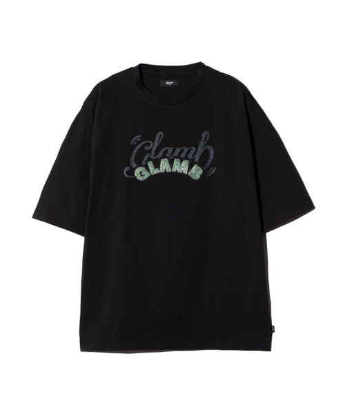 glamb(グラム)の「Glitter Logo T-Shirt / グリッターロゴTシャツ(Tシャツ/カットソー・メンズ・ホワイト/ブラック・S/M/L)」の4枚目の写真