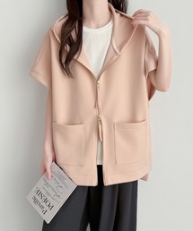 Diosfront（ディオスフロント）の「ダブルジップフーディ段ボールニットパーカー（パーカー）」