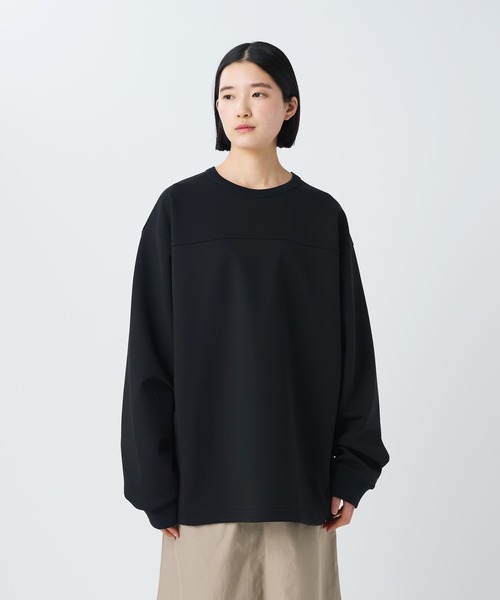 Snow Peak(スノーピーク)の「Snow Peak / Double Knit Pullover ダブルニットプルオーバー(ニット/セーター・メンズ・ブルー/ブラック・S/M/L/XL)」の2枚目の写真