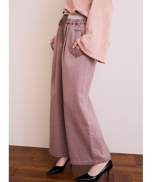 COEL（コエル）の「2WAYダブルウエストパンツ（その他パンツ・レディース・ピンク/グレー・36/38）」の3枚目の写真