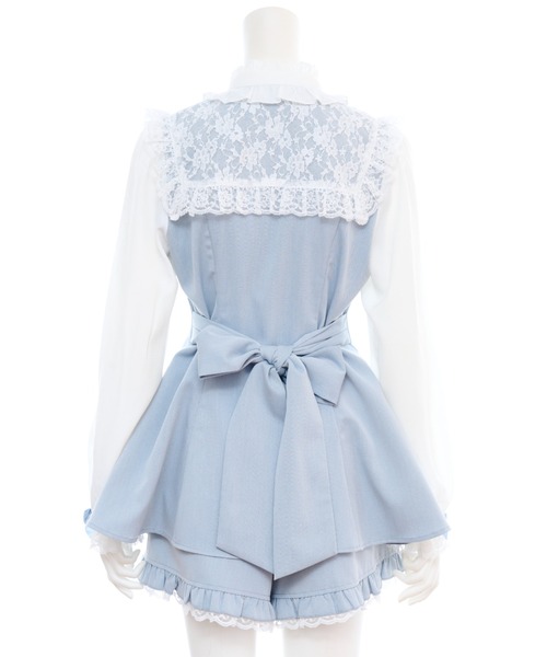 Secret Honey（シークレットハニー）の「レースセーラー付きスタンドカラーセットアップ（セットアップ・レディース・ライトブルー/ブラック・MEDIUM）」の11枚目の写真