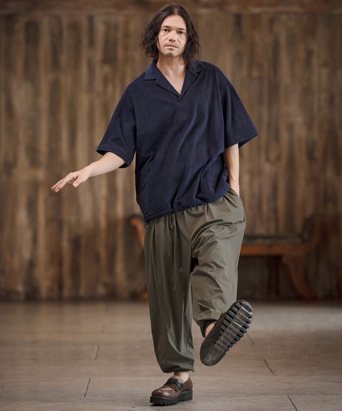 CAMBIO(カンビオ)の「mp14681-3D Drape Balloon Pants ドレープバルーンパンツ(CAM26SS-019)(その他パンツ・メンズ・ブラック/ライトグレー/チャコール・L/M/S)」の7枚目の写真