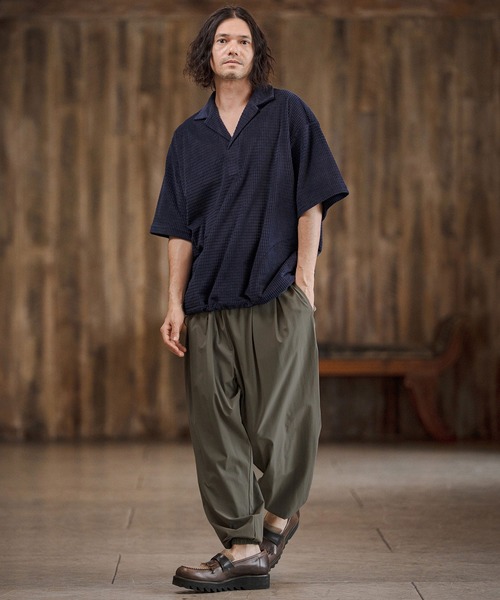 CAMBIO(カンビオ)の「mp14681-3D Drape Balloon Pants ドレープバルーンパンツ(CAM26SS-019)(その他パンツ・メンズ・ブラック/ライトグレー/チャコール・L/M/S)」の8枚目の写真