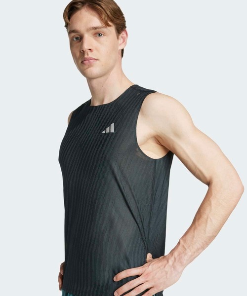 adidas（アディダス）の「Adi365 ランニング クライマクール+ タンクトップ / アディダス adidas（タンクトップ・メンズ・ブルー/ブラック・LARGE/MEDIUM/X-LARGE/XX-LARGE/XX-SMALL/SMALL）」の13枚目の写真