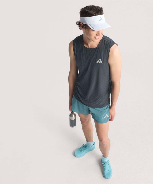 adidas（アディダス）の「Adi365 ランニング クライマクール+ タンクトップ / アディダス adidas（タンクトップ・メンズ・ブルー/ブラック・LARGE/MEDIUM/X-LARGE/XX-LARGE/XX-SMALL/SMALL）」の5枚目の写真