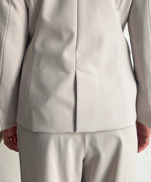 un dix cors（アンディコール）の「【フォーマル・セレモニー】TRダブルクロスシングルジャケット（テーラードジャケット・レディース・ネイビー/グレイッシュベージュ/ブラック・FREE）」の20枚目の写真