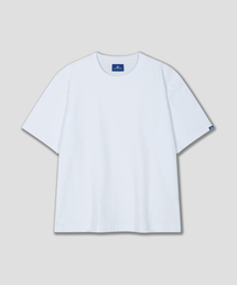 ドルフィンルーズクロップ半袖Tシャツホワイト