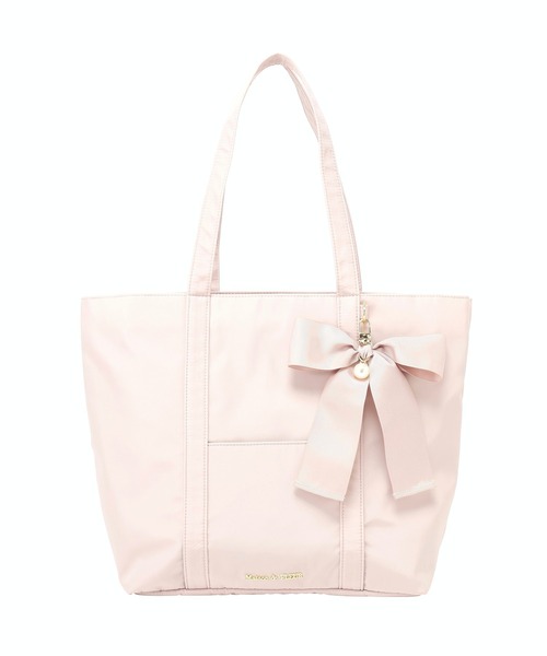 Maison de FLEUR（メゾンドフルール）の「リボンチャーム付きマルチポケットトートバッグ（トートバッグ・レディース・ピンク系その他/ネイビー/ブラック・FREE）」の10枚目の写真