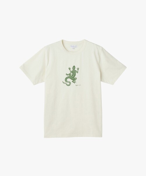 メンズ アイコニック コットン 半袖 Tシャツ "Lezard"