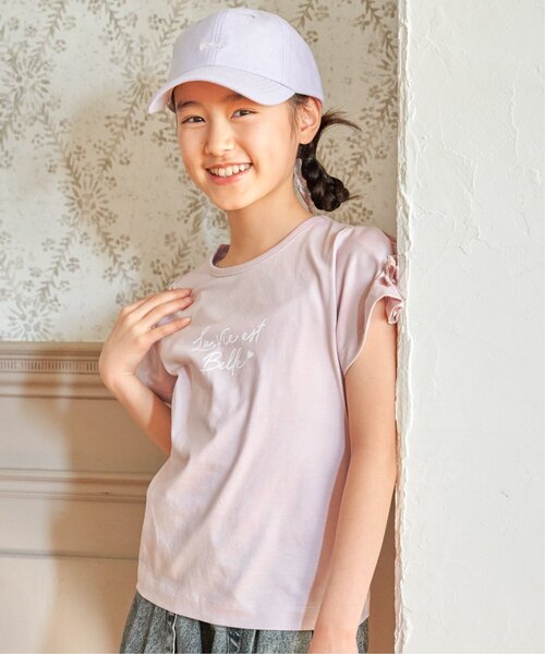 ikka(イッカ)の「冷感肩ギンガム切り替えロゴT(120~160cm)(Tシャツ/カットソー・キッズ・サックスブルー/オフホワイト/ラベンダー・140/150/120/130/160)」の19枚目の写真