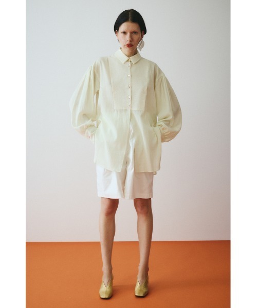 HeRIN.CYE(ヘリンドットサイ)の「Round form baker half pants ラウンドフォルムベイカーカーゴパンツ(その他パンツ・レディース・ホワイト/カーキ/ブラック・38/36)」の1枚目の写真