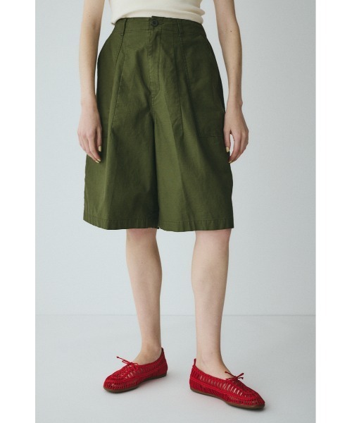 HeRIN.CYE(ヘリンドットサイ)の「Round form baker half pants ラウンドフォルムベイカーカーゴパンツ(その他パンツ・レディース・ホワイト/カーキ/ブラック・38/36)」の6枚目の写真