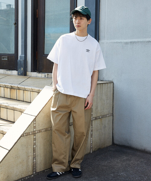 UMBRO(アンブロ)の「UMBRO × PUBLUX/アンブロ 別注 ロゴグラフィックTシャツ 限定展開(Tシャツ/カットソー・メンズ・ピンク/チャコールグレー/ブラック/ホワイト・MEDIUM/LARGE)」の10枚目の写真