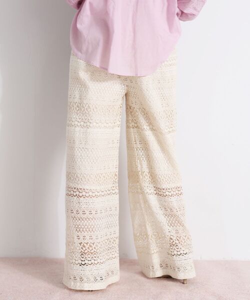le.coeur blanc（ルクールブラン）の「Fanakaレースキリカエパンツ（その他パンツ・レディース・アイボリー・38）」の10枚目の写真
