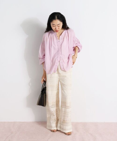 le.coeur blanc（ルクールブラン）の「Fanakaレースキリカエパンツ（その他パンツ・レディース・アイボリー・38）」の11枚目の写真