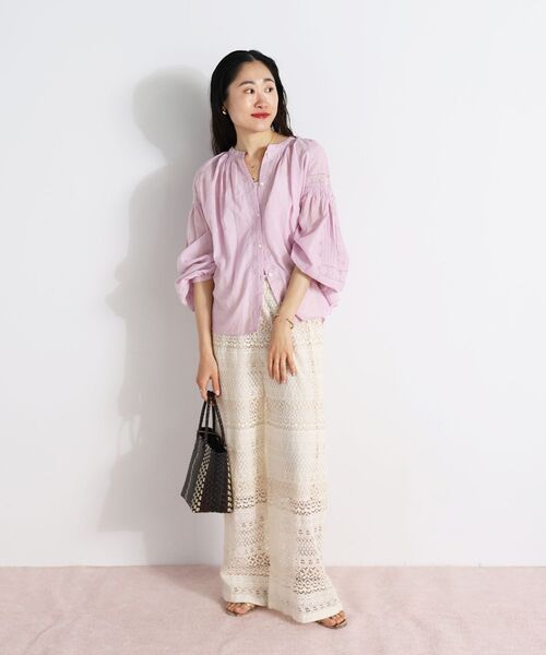 le.coeur blanc（ルクールブラン）の「Fanakaレースキリカエパンツ（その他パンツ・レディース・アイボリー・38）」の15枚目の写真