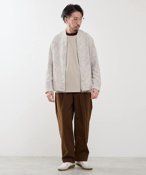 MEN'S MELROSE(メンズメルローズ)の「ビンテージオックスワイドパンツ(チノパンツ・メンズ・チャコールグレー/グレー/ブラウン・2/4/3)」の6枚目の写真