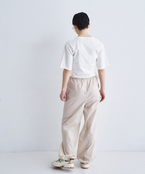 CODE A(コードエー)の「corset jersey tee(Tシャツ/カットソー・レディース・ホワイト/チャコールグレー・00)」の7枚目の写真