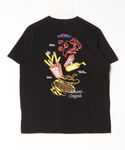 CHUMS(チャムス)の「【CHUMS】Anti-Bug Fast Food Pocket T-Shirt(Tシャツ/カットソー・メンズ・ブラック/ホワイト・X-LARGE/LARGE/MEDIUM)」の4枚目の写真