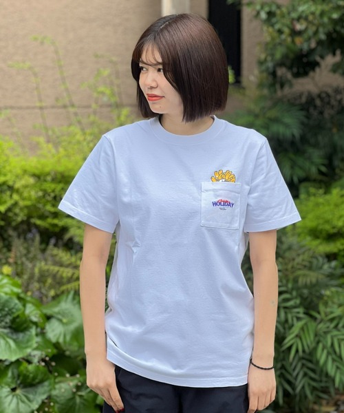 CHUMS(チャムス)の「【CHUMS】Anti-Bug Fast Food Pocket T-Shirt(Tシャツ/カットソー・メンズ・ブラック/ホワイト・X-LARGE/LARGE/MEDIUM)」の2枚目の写真