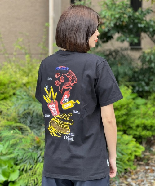 CHUMS(チャムス)の「【CHUMS】Anti-Bug Fast Food Pocket T-Shirt(Tシャツ/カットソー・メンズ・ブラック/ホワイト・X-LARGE/LARGE/MEDIUM)」の1枚目の写真