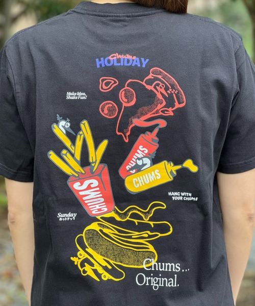 CHUMS(チャムス)の「【CHUMS】Anti-Bug Fast Food Pocket T-Shirt(Tシャツ/カットソー・メンズ・ブラック/ホワイト・X-LARGE/LARGE/MEDIUM)」の12枚目の写真