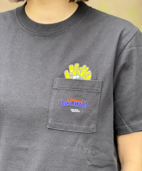 CHUMS(チャムス)の「【CHUMS】Anti-Bug Fast Food Pocket T-Shirt(Tシャツ/カットソー・メンズ・ブラック/ホワイト・X-LARGE/LARGE/MEDIUM)」の11枚目の写真