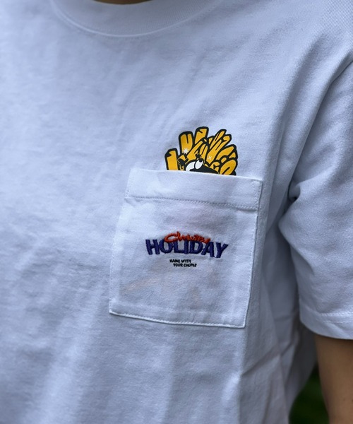 CHUMS(チャムス)の「【CHUMS】Anti-Bug Fast Food Pocket T-Shirt(Tシャツ/カットソー・メンズ・ブラック/ホワイト・X-LARGE/LARGE/MEDIUM)」の8枚目の写真
