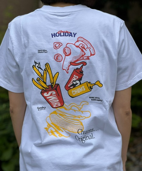 CHUMS(チャムス)の「【CHUMS】Anti-Bug Fast Food Pocket T-Shirt(Tシャツ/カットソー・メンズ・ブラック/ホワイト・X-LARGE/LARGE/MEDIUM)」の9枚目の写真