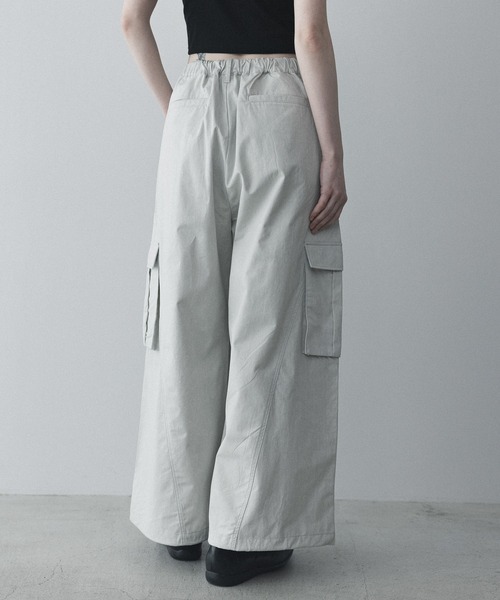 remer(リメール)の「ルーズミリタリーカーゴワイドパンツ / loose military cargo wide PT (3D Seam)(カーゴパンツ・メンズ・ライトグレー/ブラック/カーキ・SMALL/X-SMALL/LARGE/MEDIUM)」の12枚目の写真