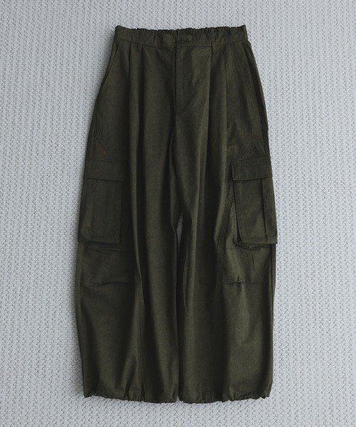 remer(リメール)の「ルーズミリタリーカーゴワイドパンツ / loose military cargo wide PT (3D Seam)(カーゴパンツ・メンズ・ライトグレー/ブラック/カーキ・SMALL/X-SMALL/LARGE/MEDIUM)」の20枚目の写真