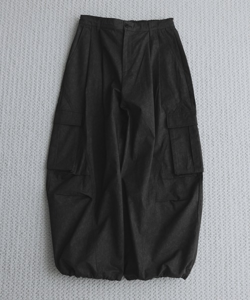 remer(リメール)の「ルーズミリタリーカーゴワイドパンツ / loose military cargo wide PT (3D Seam)(カーゴパンツ・メンズ・ライトグレー/ブラック/カーキ・SMALL/X-SMALL/LARGE/MEDIUM)」の19枚目の写真