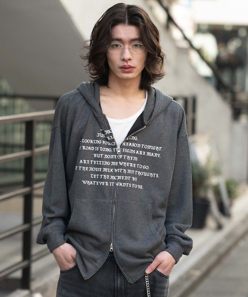 WEGO(ウィゴー)の「WEGO/メッシュZIPパーカー(パーカー・メンズ・ブラック系その他/グレー・LARGE/MEDIUM)」の11枚目の写真